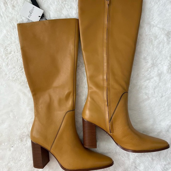 Mango tan and brown tall boots - Picture 2 of 8